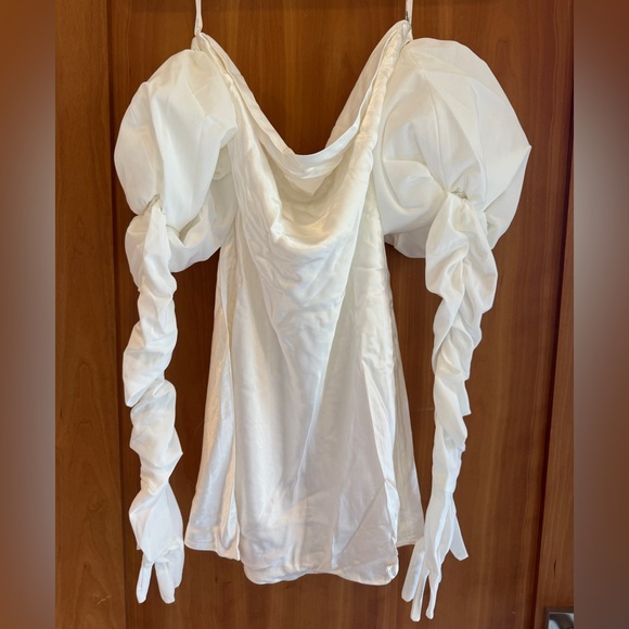 NWT For Love & Lemons Hazel Mini Bridal Dress w/gloves - Picture 5 of 5